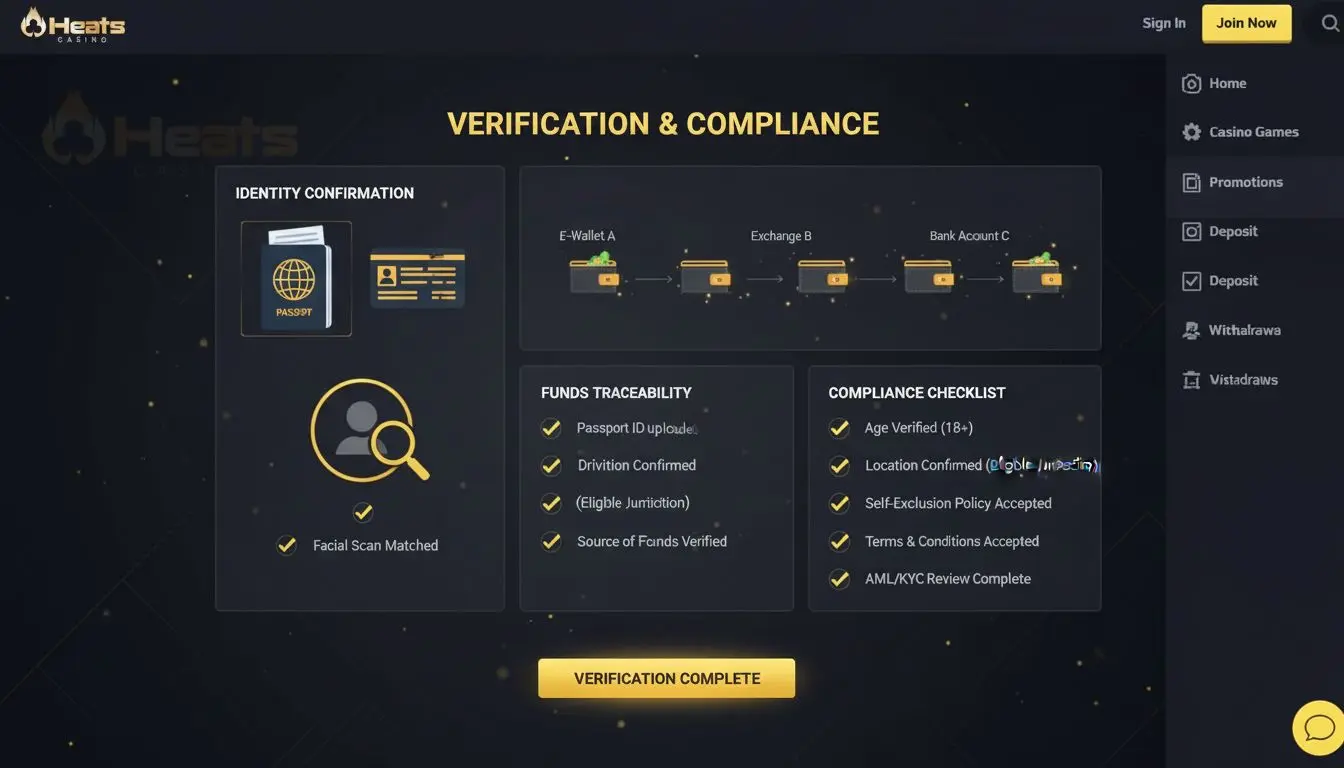 KYC documents and traceable funds illustration 